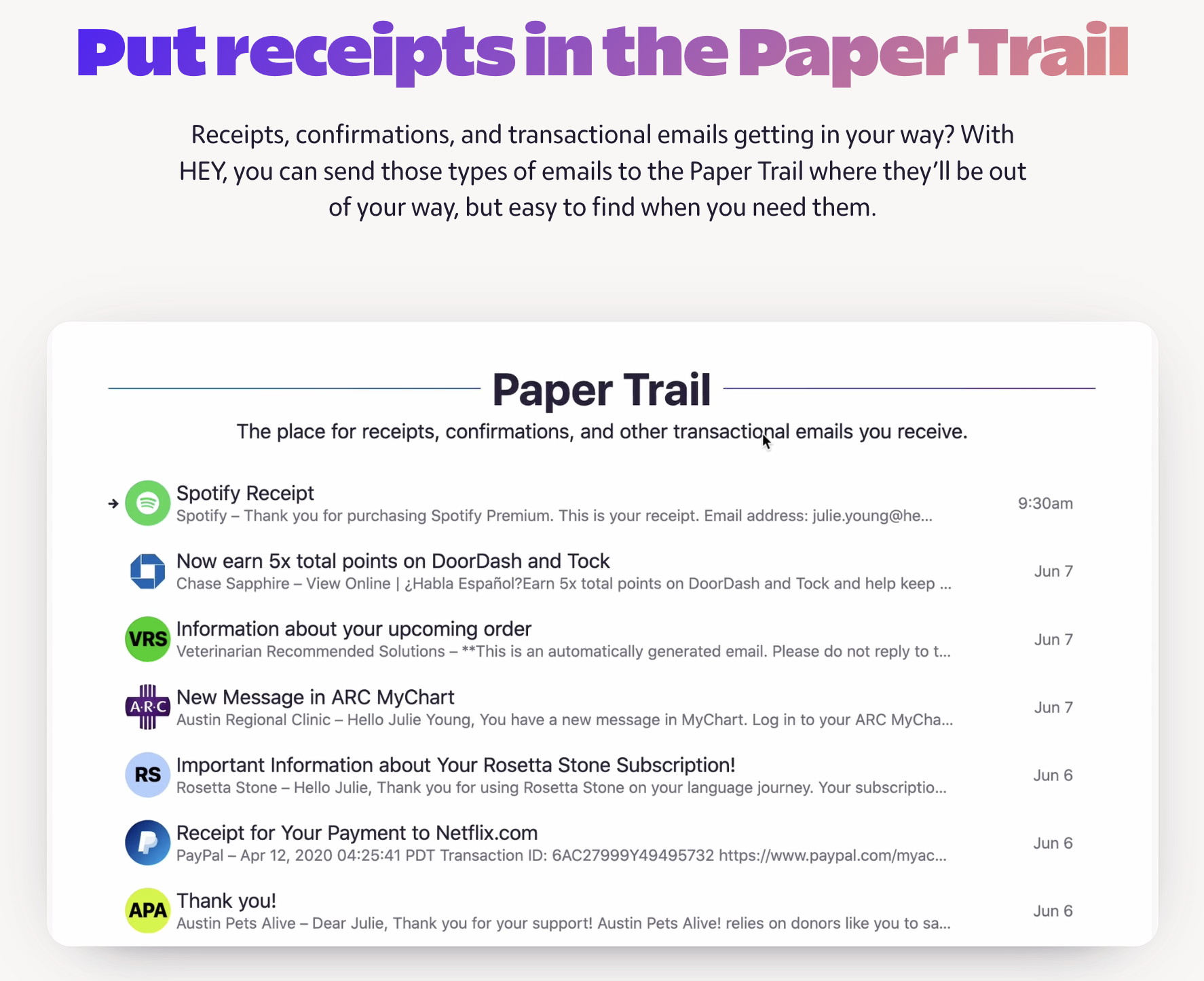 Paper Trail